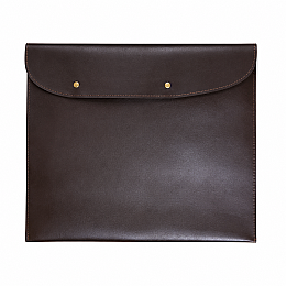 Bback Suni Deri Çıtçıtlı Dosya A3 (29x42 cm.) KAHVERENGİ - 3