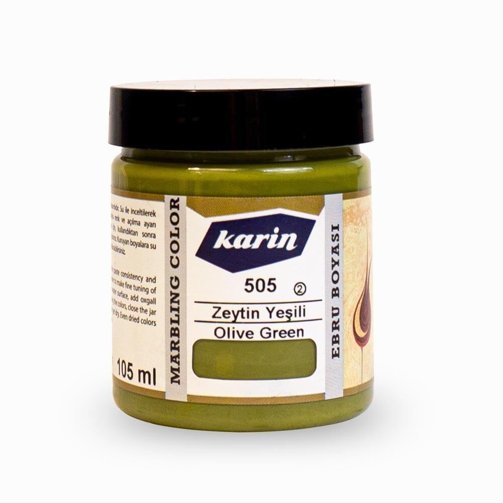 Karin Ebru Boyası 105 Ml. 505 Zeytin Yeşili