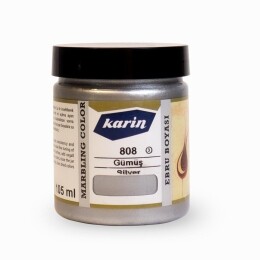 Karin Ebru Boyası 105 ml. 808 Gümüş - 1