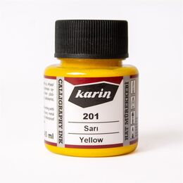 Karin Hat Mürekkebi 45 ml. 201 Sarı