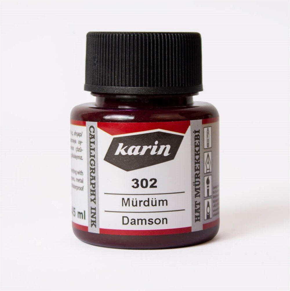 Karin Hat Mürekkebi 45 Ml. 302 Mürdüm