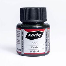 Karin Hat Mürekkebi 45 ml. 606 Ceviz