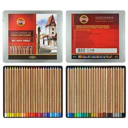 Koh-i Noor Gioconda Soft Pastel Boya Kalemi Seti 48 Renk Metal Kutu