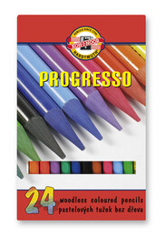 Koh-i Noor Progresso Ağaçsız Kuru Boya Kalemi Seti 24 Renk - Thumbnail