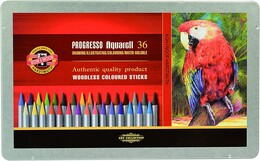 Koh-i Noor Progresso Aquarell Ağaçsız Sulandırılabilir Boya Kalemi Seti 36 Renk - 1