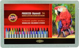 Koh-i Noor Progresso Aquarell Ağaçsız Sulandırılabilir Boya Kalemi Seti 36 Renk - 1