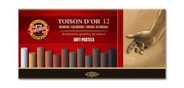 Koh-i Noor Toison D'or Soft Pastel Boya Seti KAHVERENGİ TONLAR 12 Renk