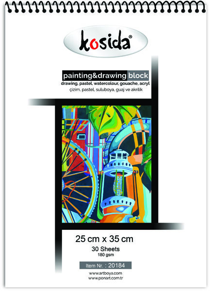 Kosida Resim Defteri 25x35 180 Gr.30 Yp. (khm-20-184)