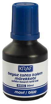 Kraf Beyaz Tahta Kalemi Mürekkebi 30 Ml. Mavi