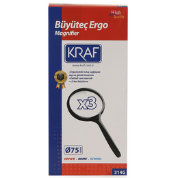 Kraf Ergo Büyüteç 75 mm. 3x