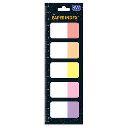 Kraf Index Kağıt Yapışkanlı Not Kağıdı 25x42 mm. 5 Renk x 20 yaprak