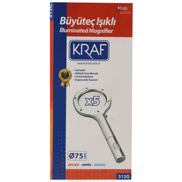 Kraf Işıklı Büyüteç 75 mm. 5x - 4