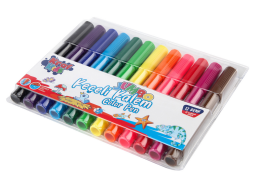 Kraf Kids Jumbo Keçeli Boya Kalemi 12 Renk - Kraf