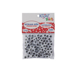 Kraf Kids Oynar Göz 8 mm 100'lü Paket - 1