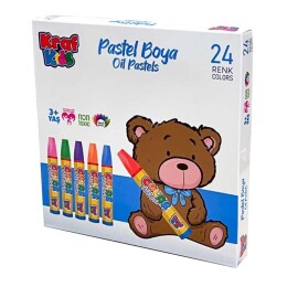 Kraf Kids Pastel Boya 24 Renk Karton Kutu - Kraf