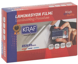 Kraf Laminasyon Filmi 65x95 mm 125 Micron 100'lü