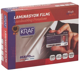 Kraf Laminasyon Filmi 85x115 mm 125 Micron 100'lü