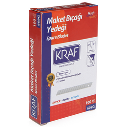 Kraf Maket Bıçağı Yedeği Dar 100'lü Paket - 1