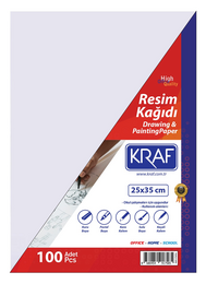 Kraf Resim Kağıdı 25x35 cm. 100'lü Paket