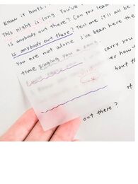 Kraf Şeffaf Post-it Yapışkanlı Not Kağıdı 76x76 mm. 50 yaprak ŞEFFAF PEMBE - 2
