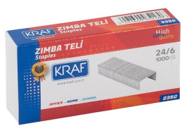 Kraf Zımba Teli No:24/6 Beyaz - Kraf