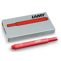 Lamy T10 Dolma Kalem Kartuşu 5'li Kutu KIRMIZI