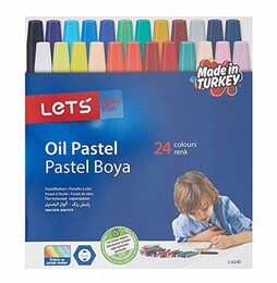 Lets Pastel Boya 24 Renk Karton Kutu (L-6240) - 1