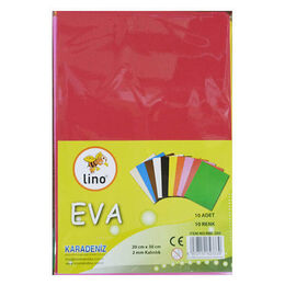 Lino Eva 20x30 Cm. Karışık Renk 10'Lu (RBE-200***) - 1