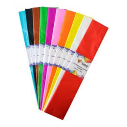Lino Lüx Krapon Kağıdı 50x200 Cm.Karışık 10 Renk (PA-014) - 1