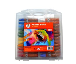 Lino Yağlı Pastel Boya 24 Renk Plastik Kutu - Lino