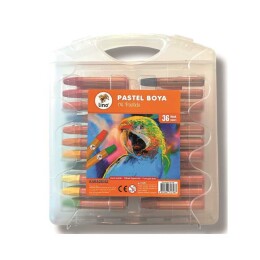 Lino Yağlı Pastel Boya 36 Renk Plastik Kutu - Lino