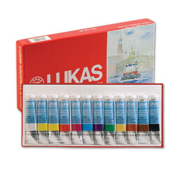 Lukas Aquarell Studio Tüp Sulu Boya Seti 12 Renk x 12 ml. - Lukas
