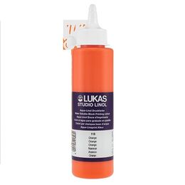 Lukas Studio Su Bazlı Linol Baskı Boyası 250 ml. Orange - 1