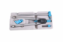 Lutek Uzatma Ayaklı Hassas Ayarlı Metal Pergel Seti Mavi - Lutart