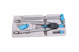 Lutek Uzatma Ayaklı Hassas Ayarlı Metal Pergel Seti Mavi - 1