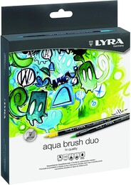 Lyra Aqua Brush Duo Çift Taraflı Fırça Uçlu Çizim Kalemi Seti 36 Renk - Thumbnail