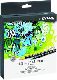 Lyra Aqua Brush Duo Çift Taraflı Fırça Uçlu Çizim Kalemi Seti 36 Renk