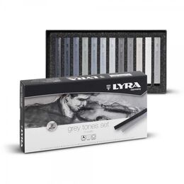 Lyra Polycrayons Soft - Toz Pastel Boya Seti 12 Renk GRİ TONLAR