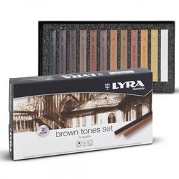 Lyra Polycrayons Soft - Toz Pastel Boya Seti 12 Renk KAHVERENGİ TONLAR