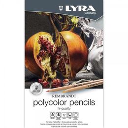 Lyra Rembrandt Polycolor Kuru Boya Kalemi Seti 12 Renk Metal Kutu - 1