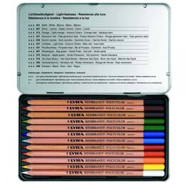 Lyra Rembrandt Polycolor Kuru Boya Kalemi Seti 12 Renk Metal Kutu - 2