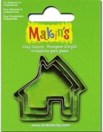 Makin's Clay Polimer Kil Kesme Kalıbı 3 Parça Ev