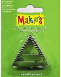 Makin's Clay Polimer Kil Kesme Kalıbı 3 Parça Üçgen - 1