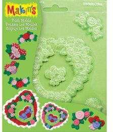 Makin's Clay Push Mold Polimer Kil Şekillendirme Kalıbı Kalpler - 1