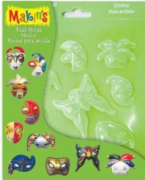 Makin's Clay Push Mold Polimer Kil Şekillendirme Kalıbı Maske - 1