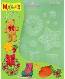 Makin's Clay Push Mold Polimer Kil Şekillendirme Kalıbı Yılbaşı Süsleri - 1