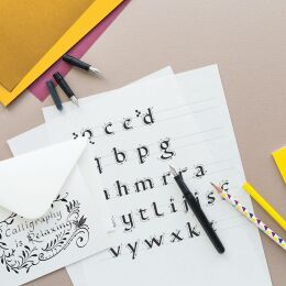 Manuscript Beginner Kaligrafi Kalemi Seti Sola Kesik 3'lü Karton Kutu - 3