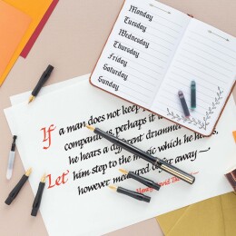Manuscript Deluxe Kaligrafi Kalemi Seti Sola Kesik 6'lı Karton Kutu - 3