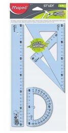Maped Study Kırılmaz Çizim Seti 30 Cm. 4'Lü (981701) - 1