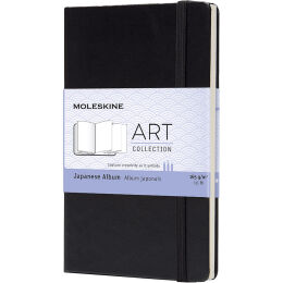 Moleskine Art Collection Japanese Album Katlanır Eskiz Çizim Defteri 13x21 cm. 165 gr. 60 Sayfa Siyah - 1